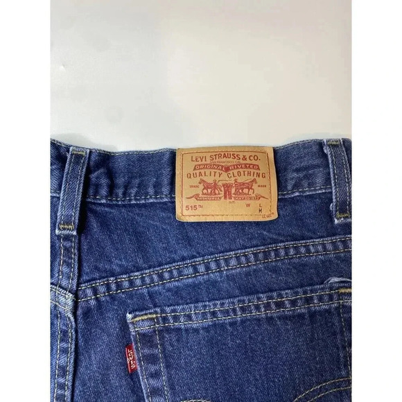 Vintage Levi’s 515 Cut Off Shorts 3” Dark Blue Wash Women’s Size 10 Made In USA - Picture 7 of 7